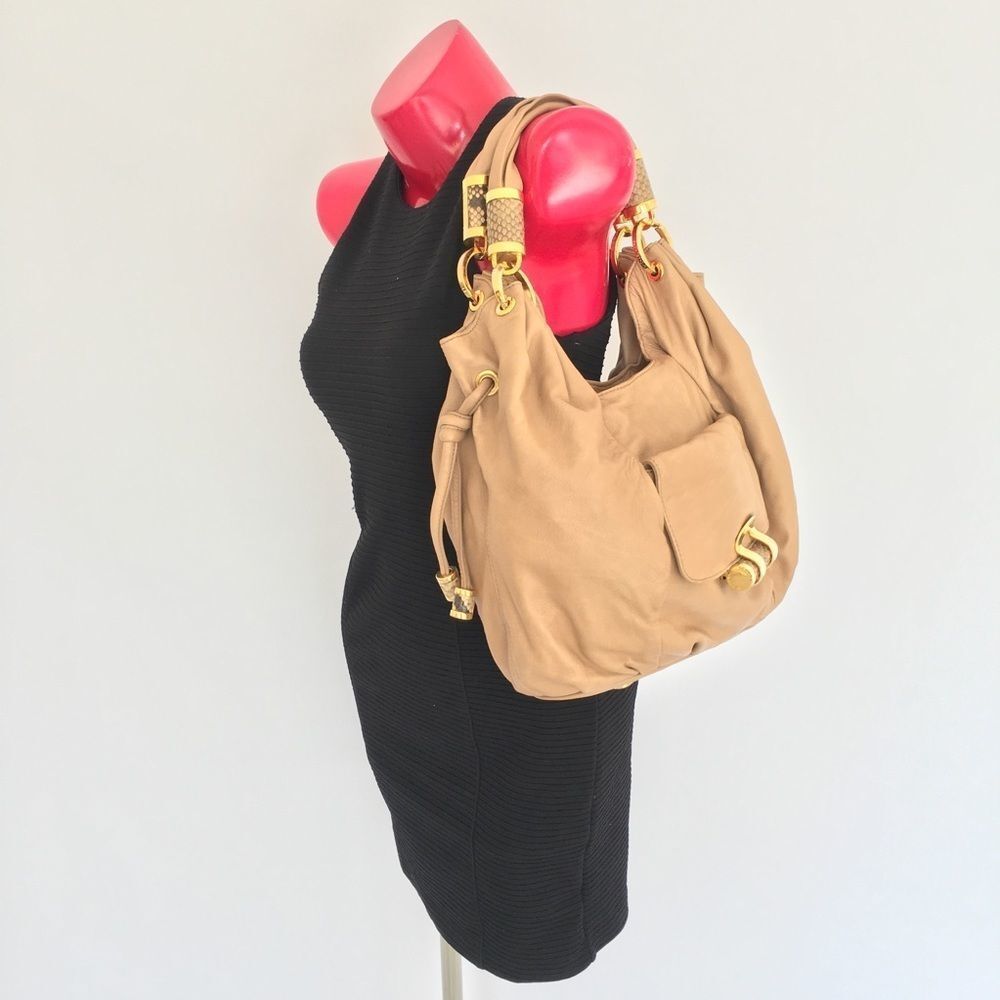 MICHAEL KORS Python Accent Handbag - Picture 8 of 8